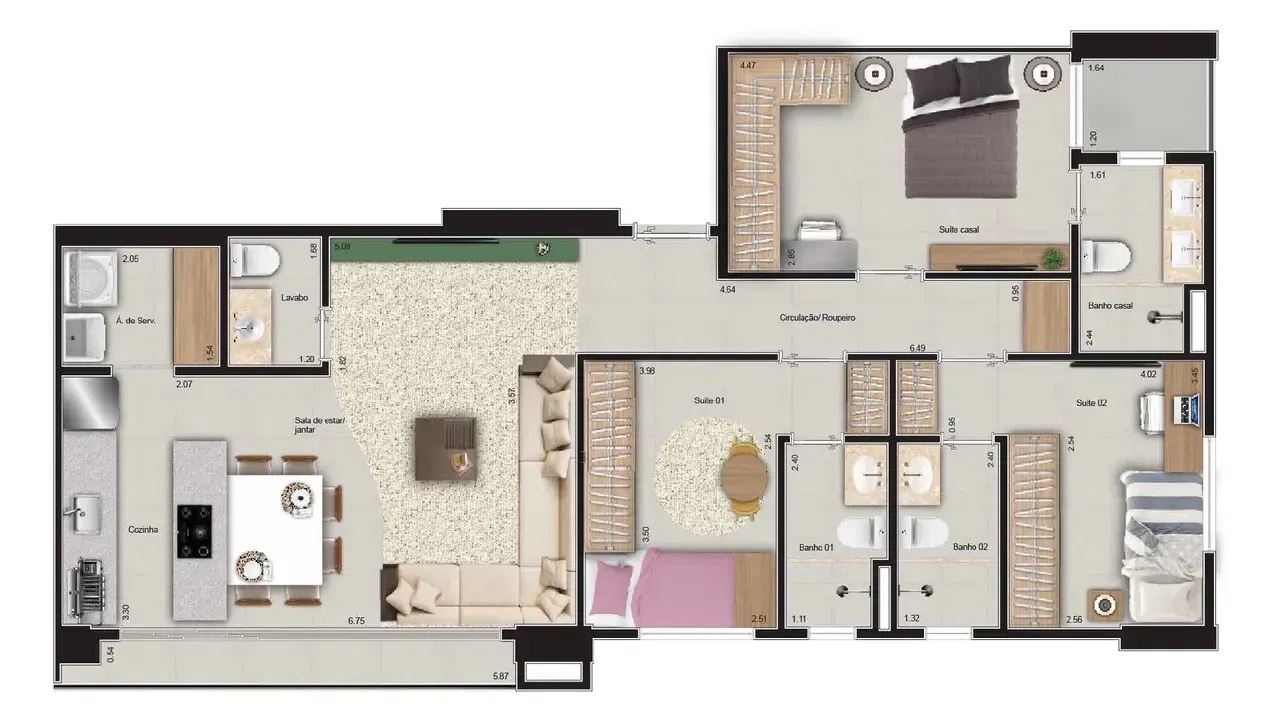 PLANTA 104m²