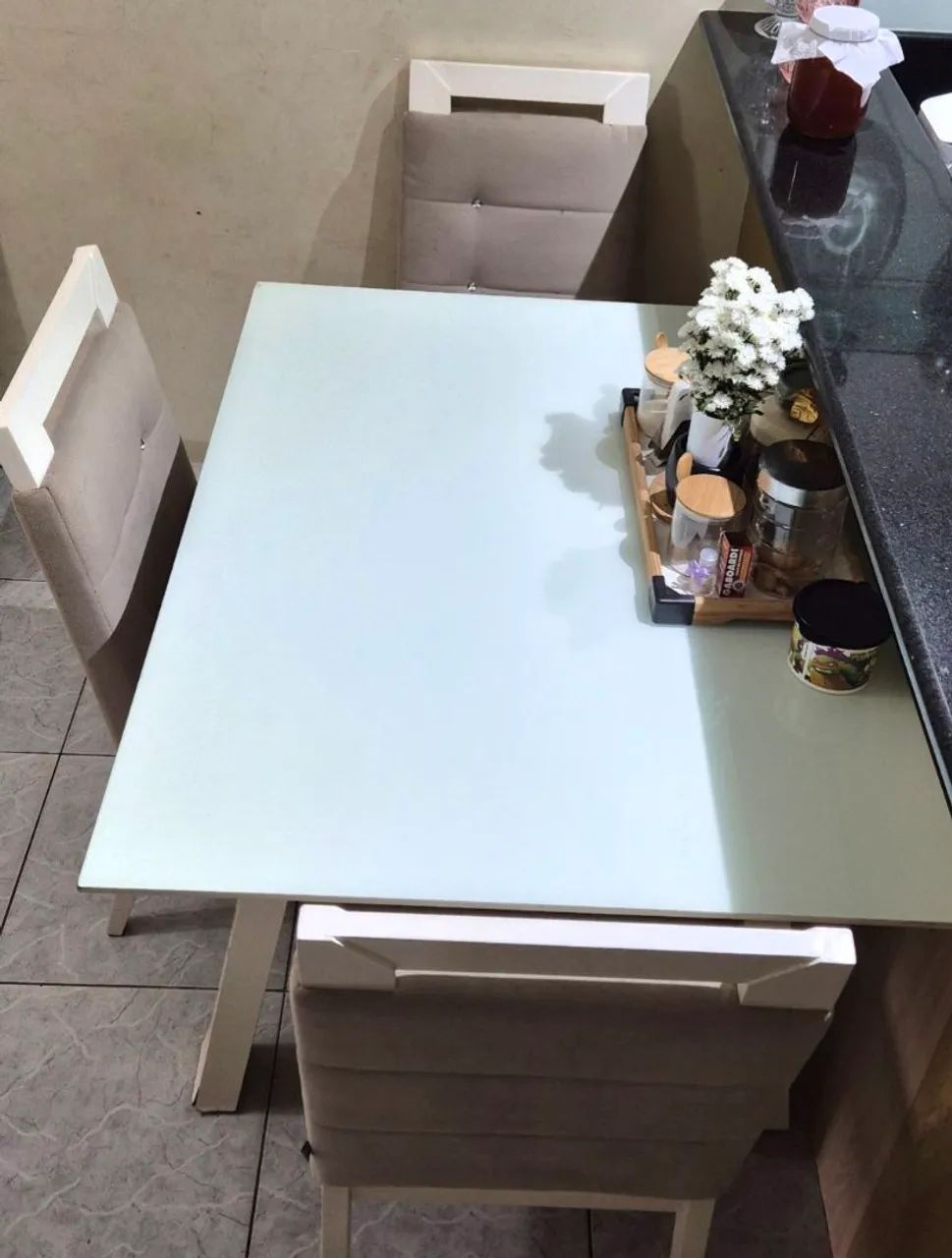 Mesa de jantar 4 cadeiras - Foto 3