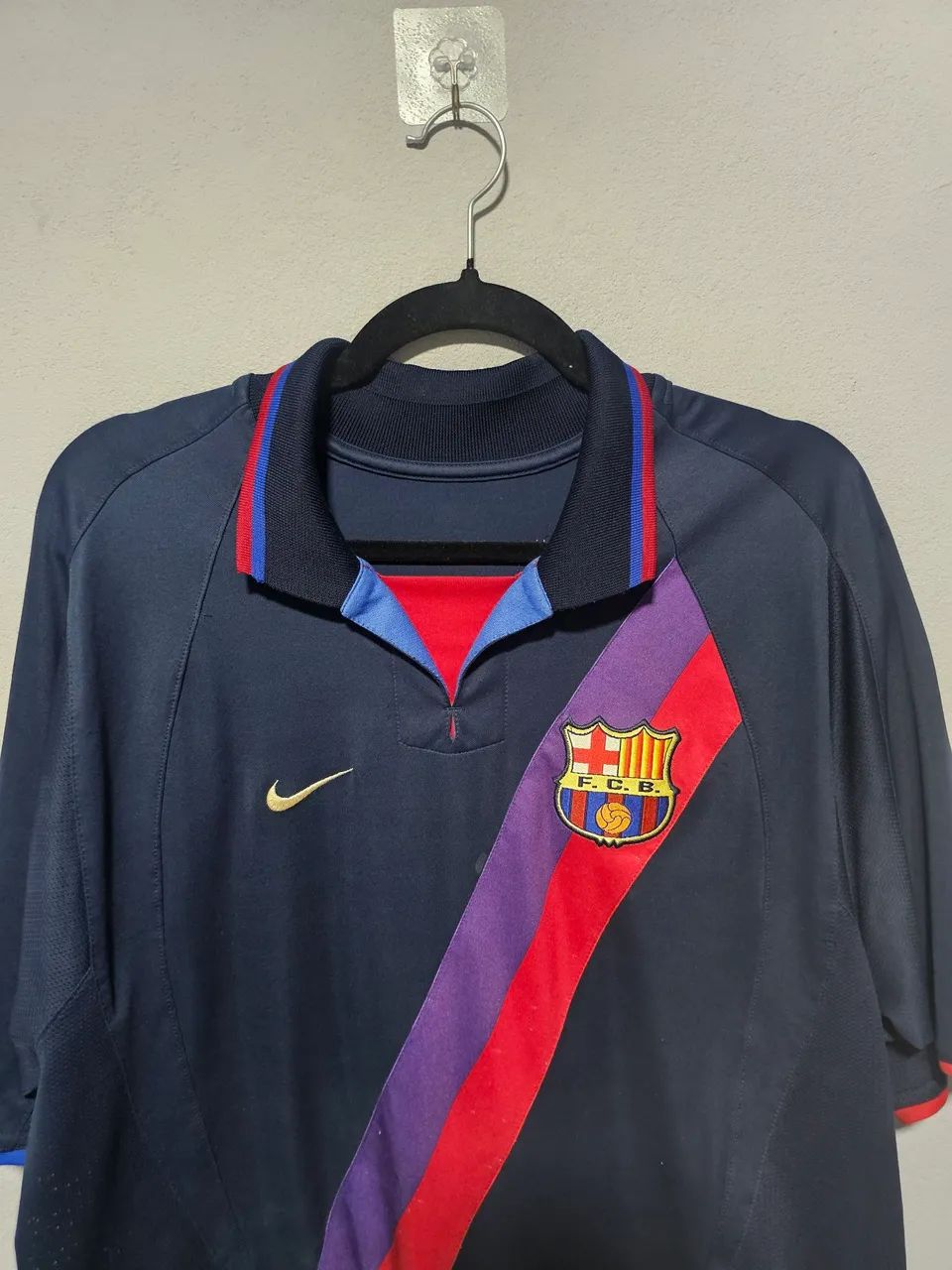 Camisa Barcelona 2003 Ronaldinho original de época  - Foto 3