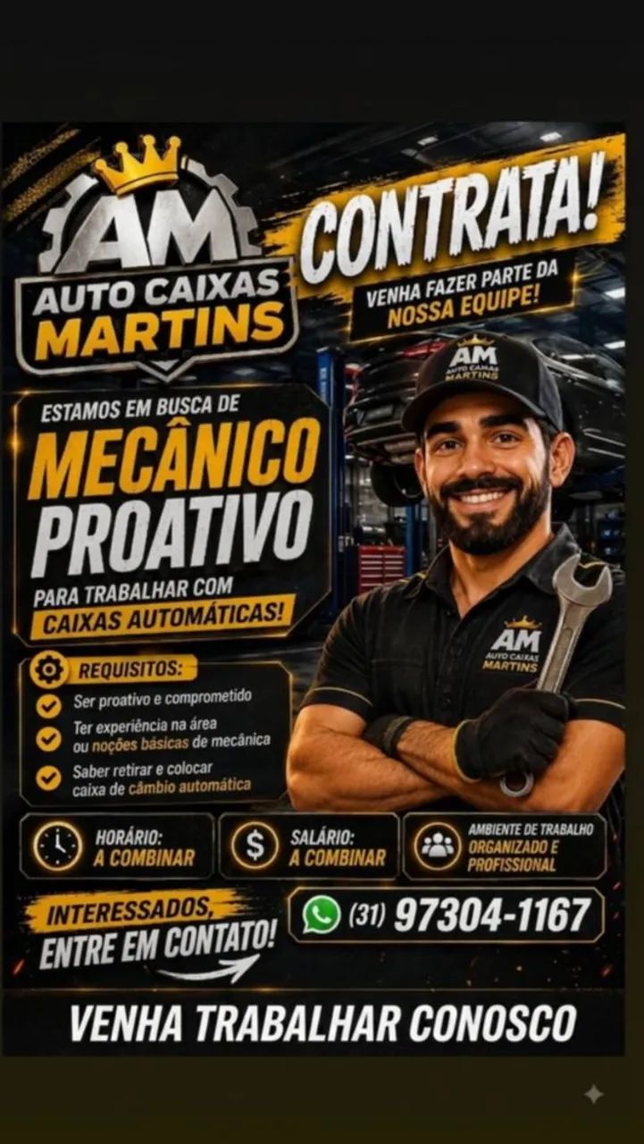 Contrata-se mecânico 