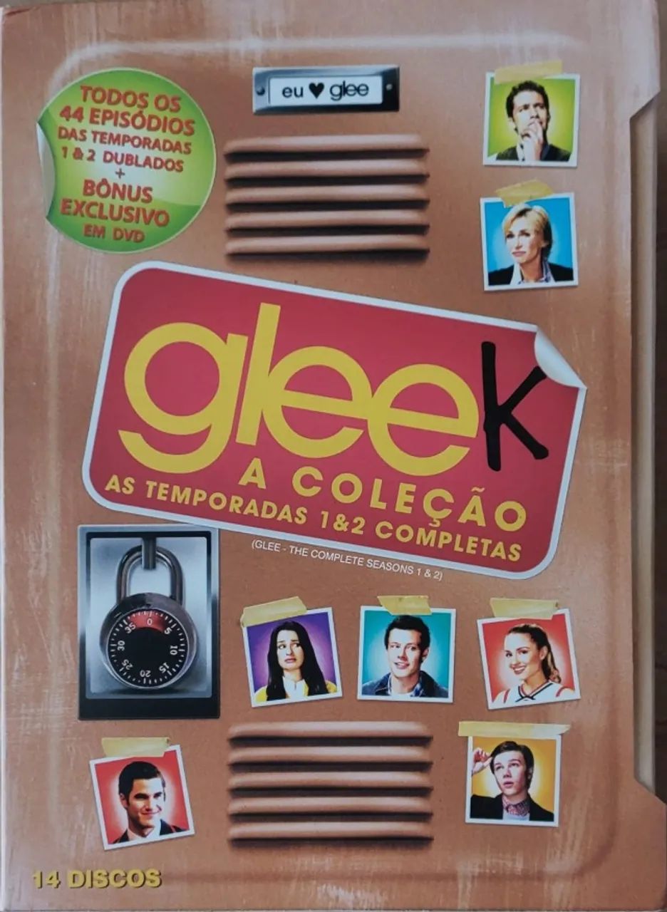 BOXSET "GLEE K" - TEMPORADAS 1 E 2 (14 DVDS)