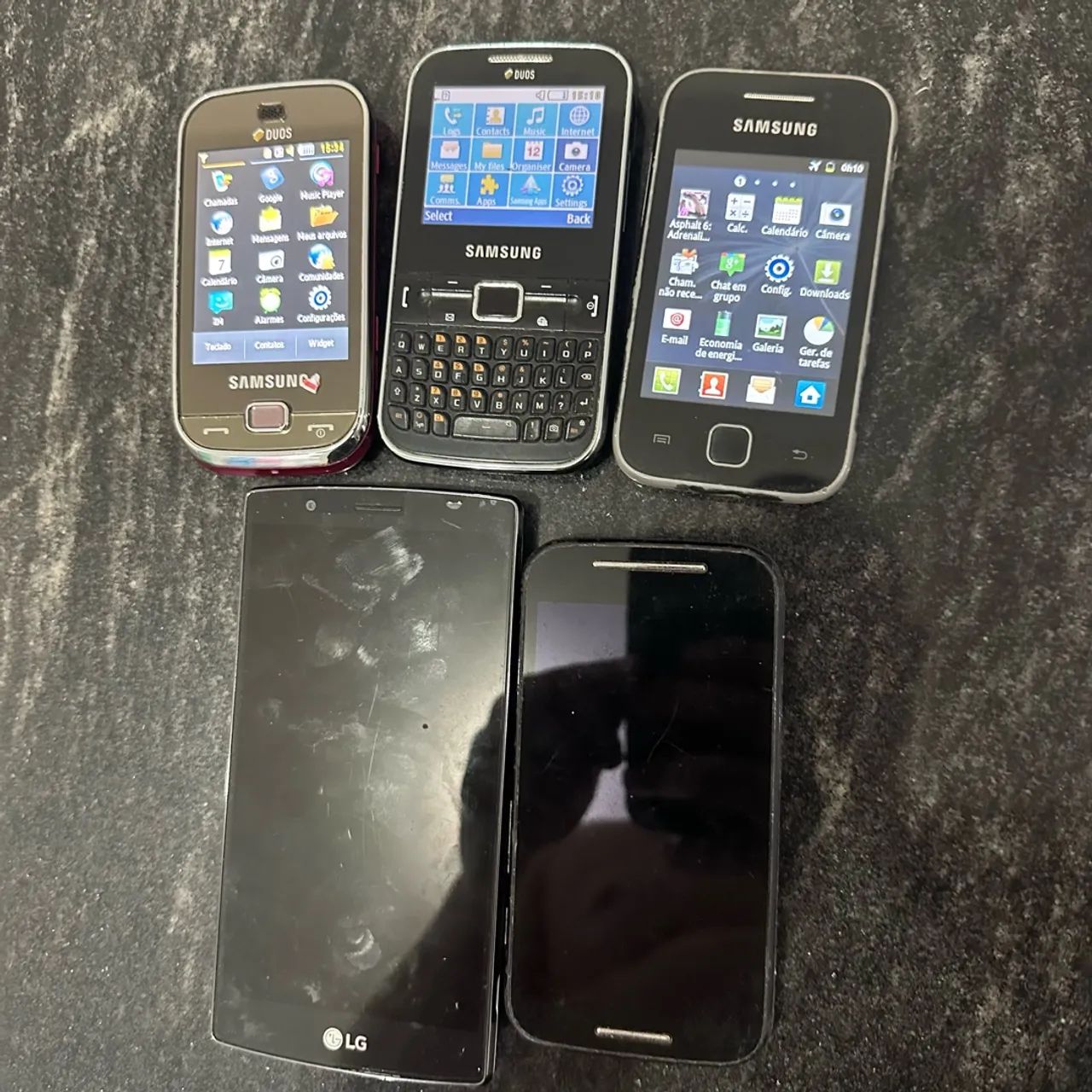 Lote celular samsung lg motorola 