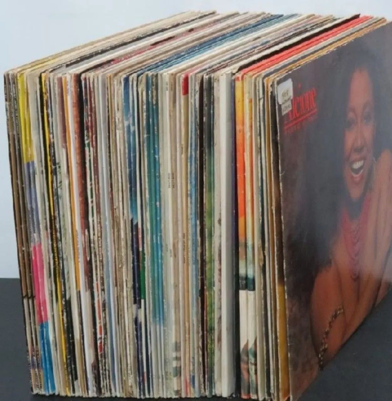 Kit 100 discos vinil/lp com capas artesanato e decoração  - Foto 2