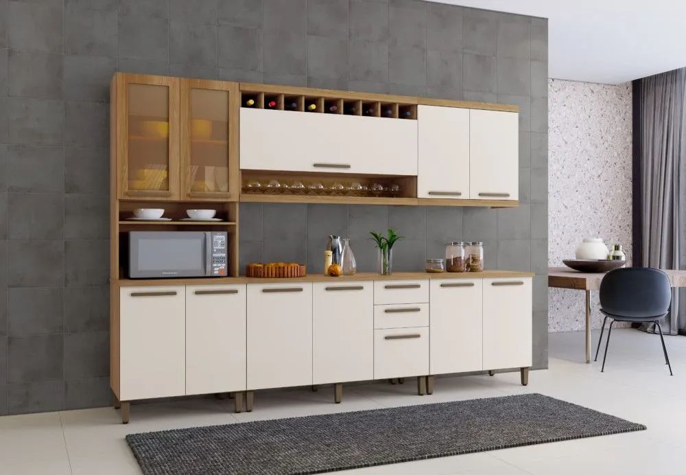 Armário de cozinha completo modulado
