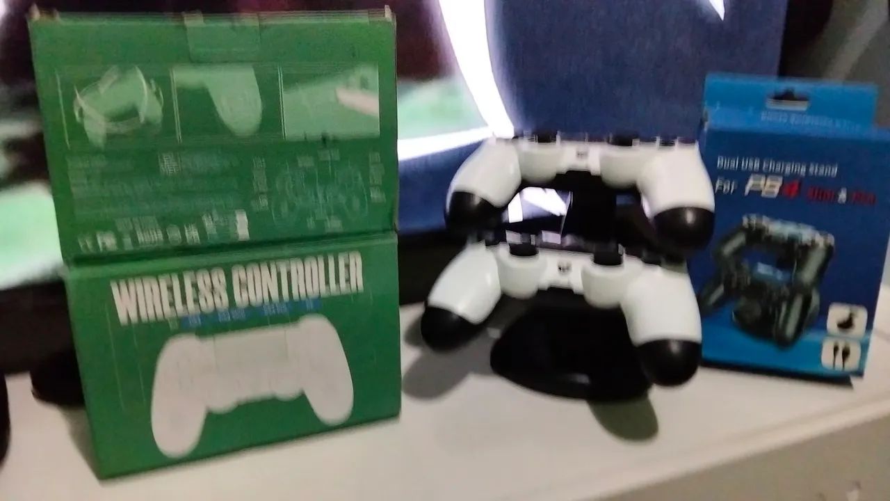Barato 2 controle bluetooth e base da Data Frog P02 novo na caixa - Foto 5