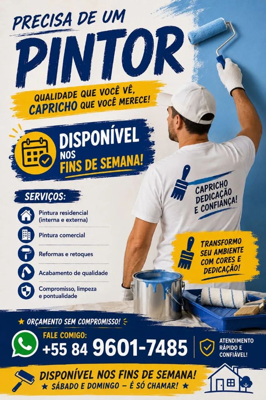 Pintor DISPONÍVEL 