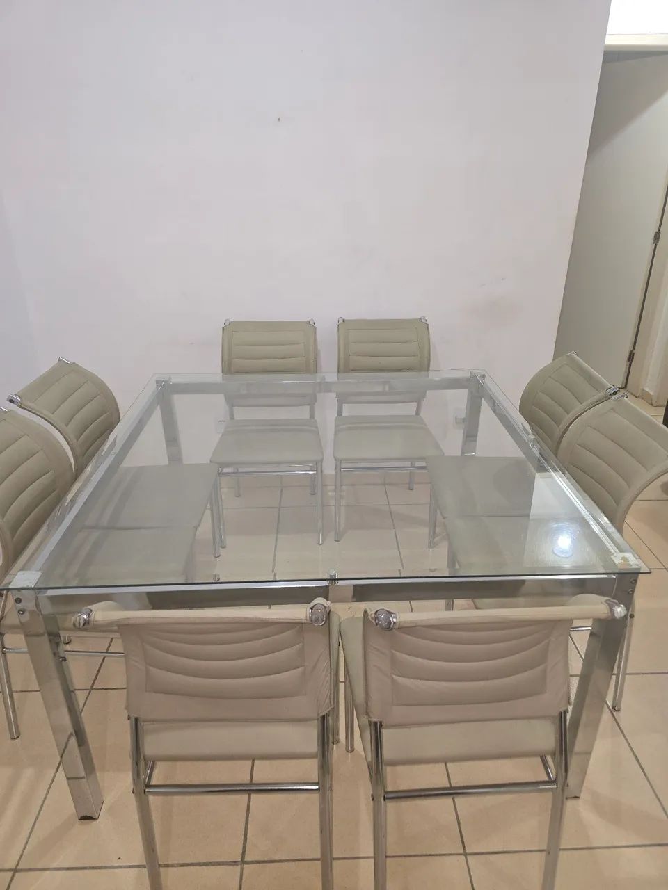 Mesa 8 Lugares de Vidro - Foto 2