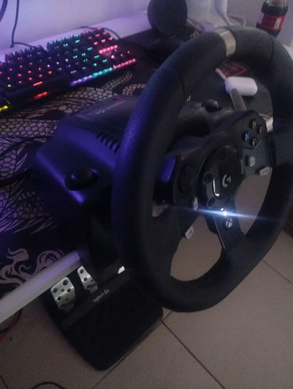 Volante Logitech g920 Pc/Xbox em perfeito estado  - Foto 5