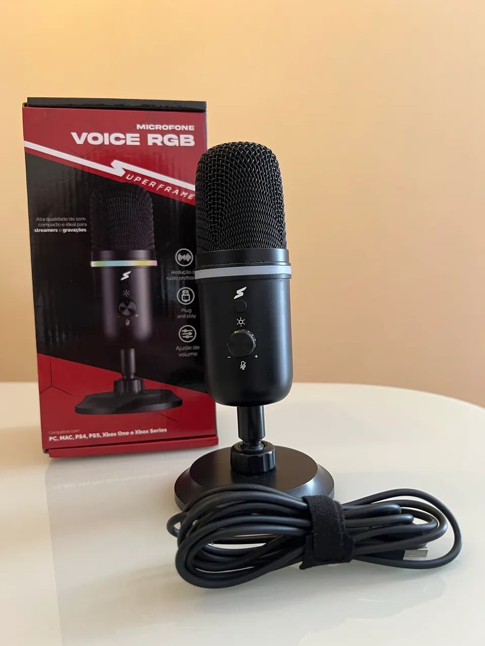 Microfone Gamer MSF - Voice RGB - Super frame - Foto 2