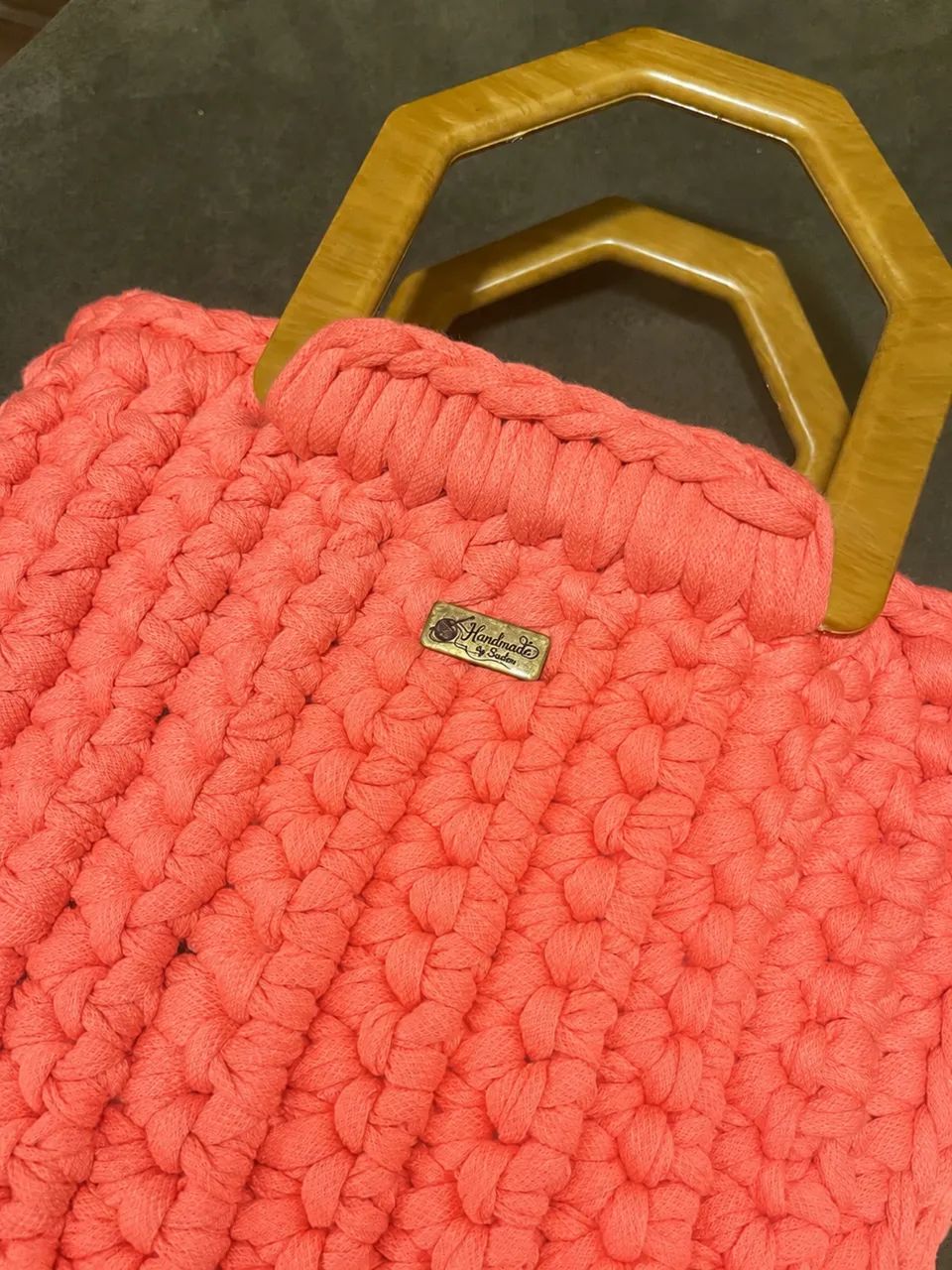     Bolsa Artesanal em crochê nova - Malha Premium sofisticada - Foto 5