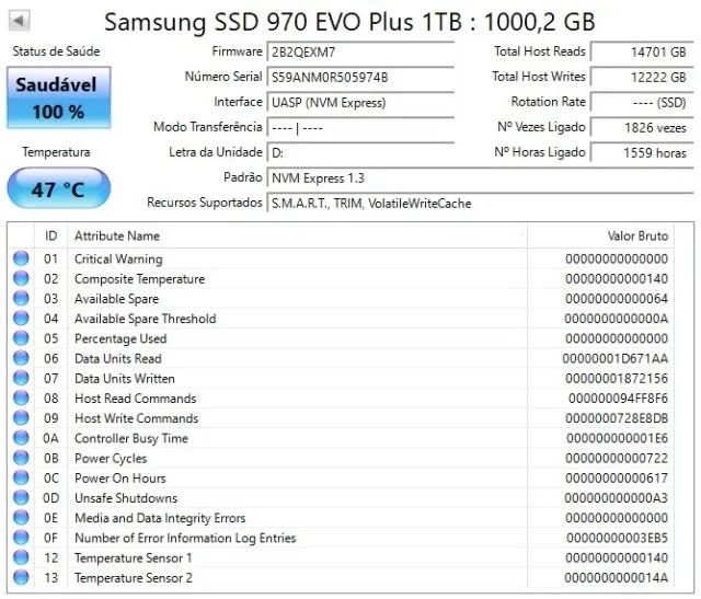 Samsung 970EvoPlus - 1tb - PCI 3.0 - TROCO EM TELEFONE - Foto 3