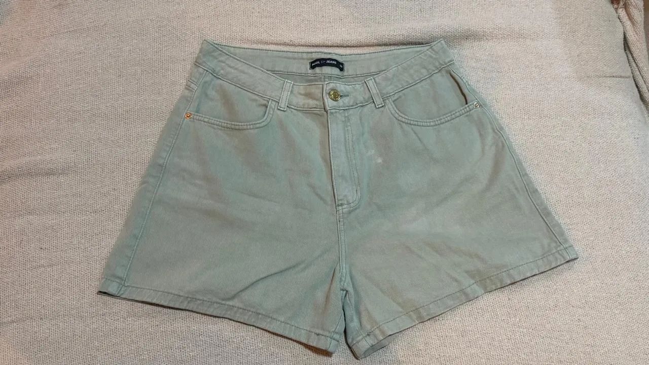 Short jeans verde  - Foto 2
