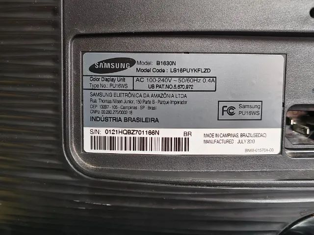 Monitor Samsung básico e compacto B1630N usado - Foto 3