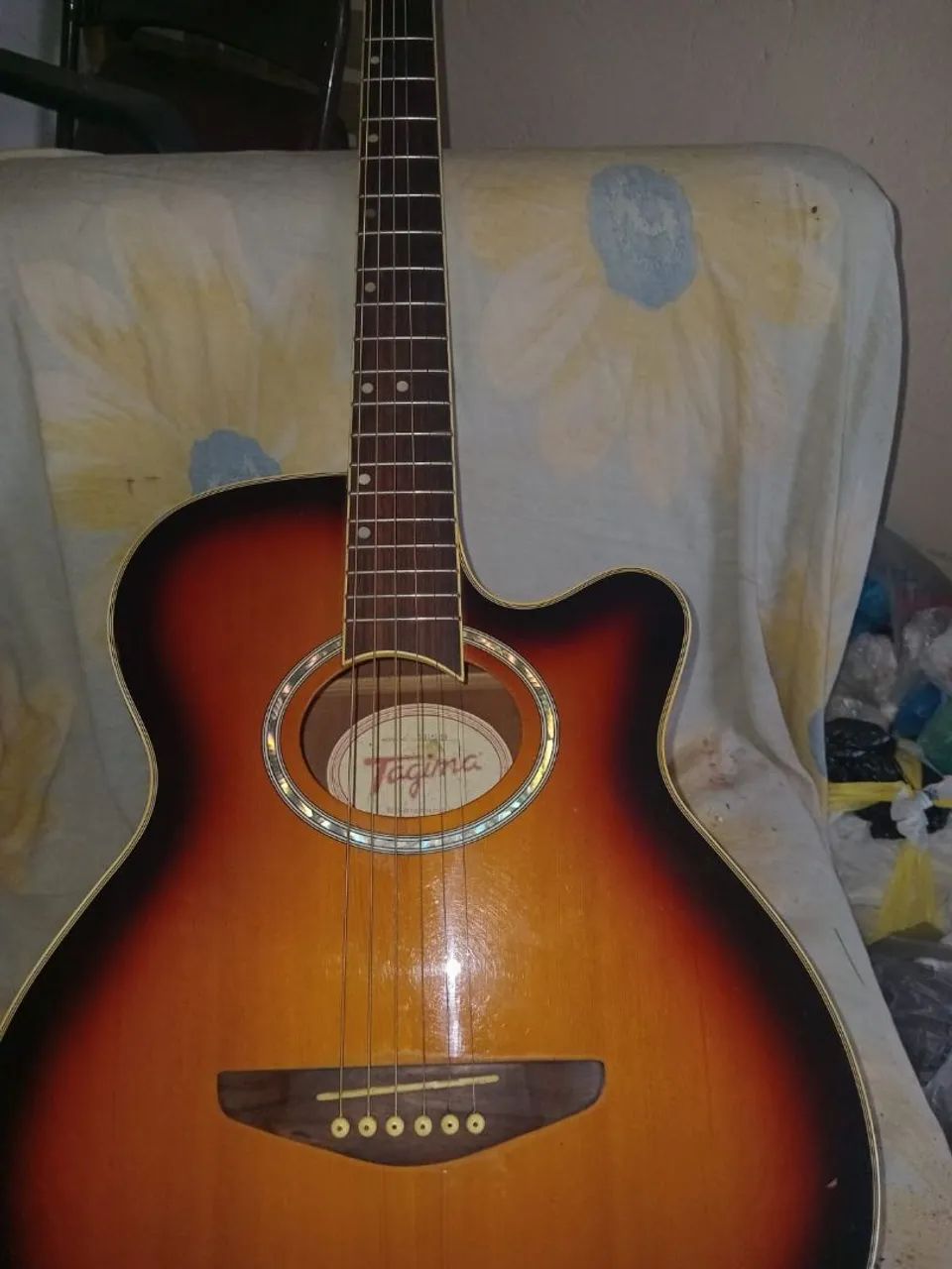 ? Violão Tagima Elétrico (Sunburst) - Pronto para Tocar! - Foto 2