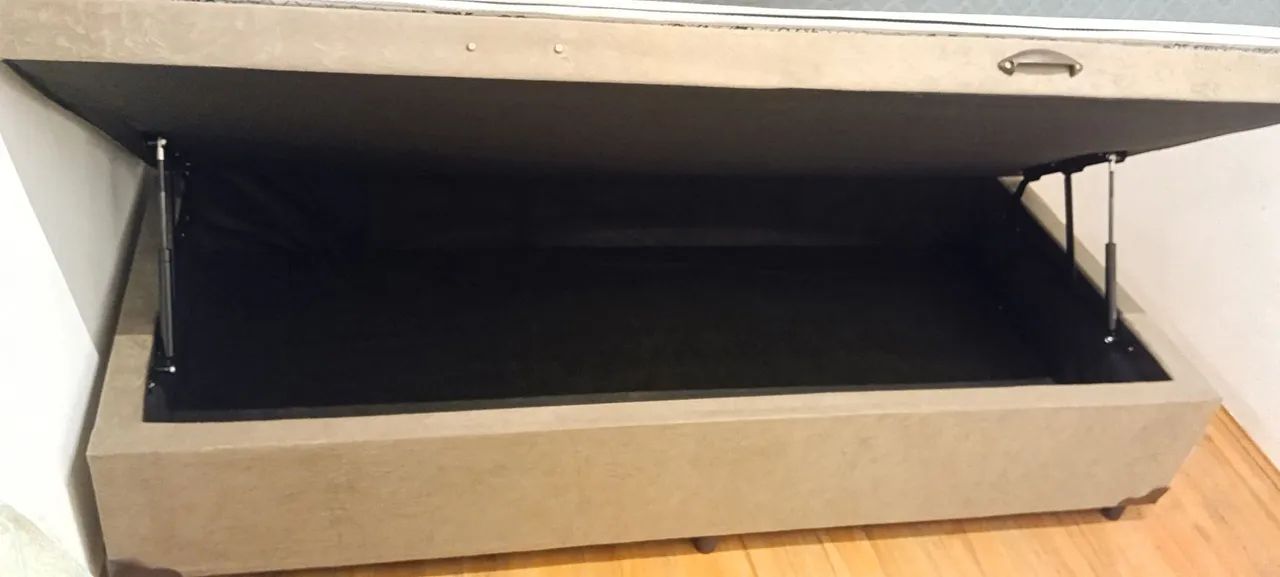 Cama box baú + Colchão de solteiro  - Foto 2