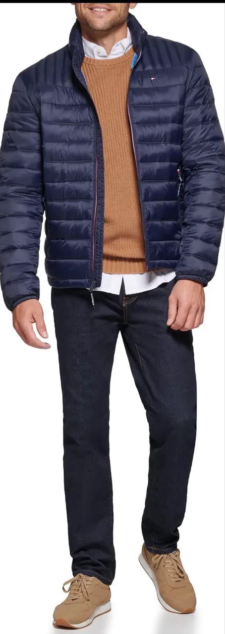 Jaqueta Tommy Hilfiger marinho original GG  - Foto 3