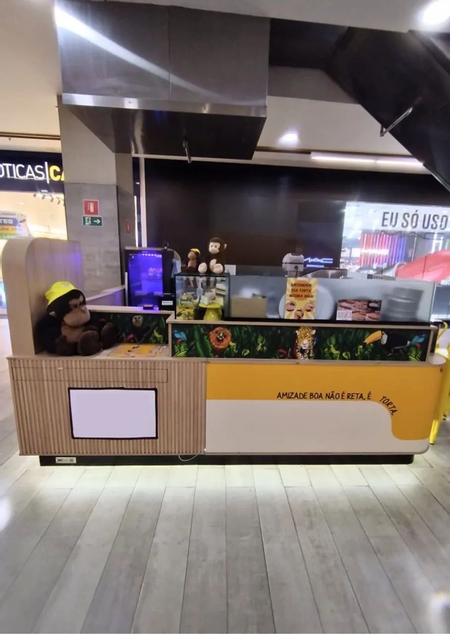 Quiosque Shopping 3mx3m com pedra de granito