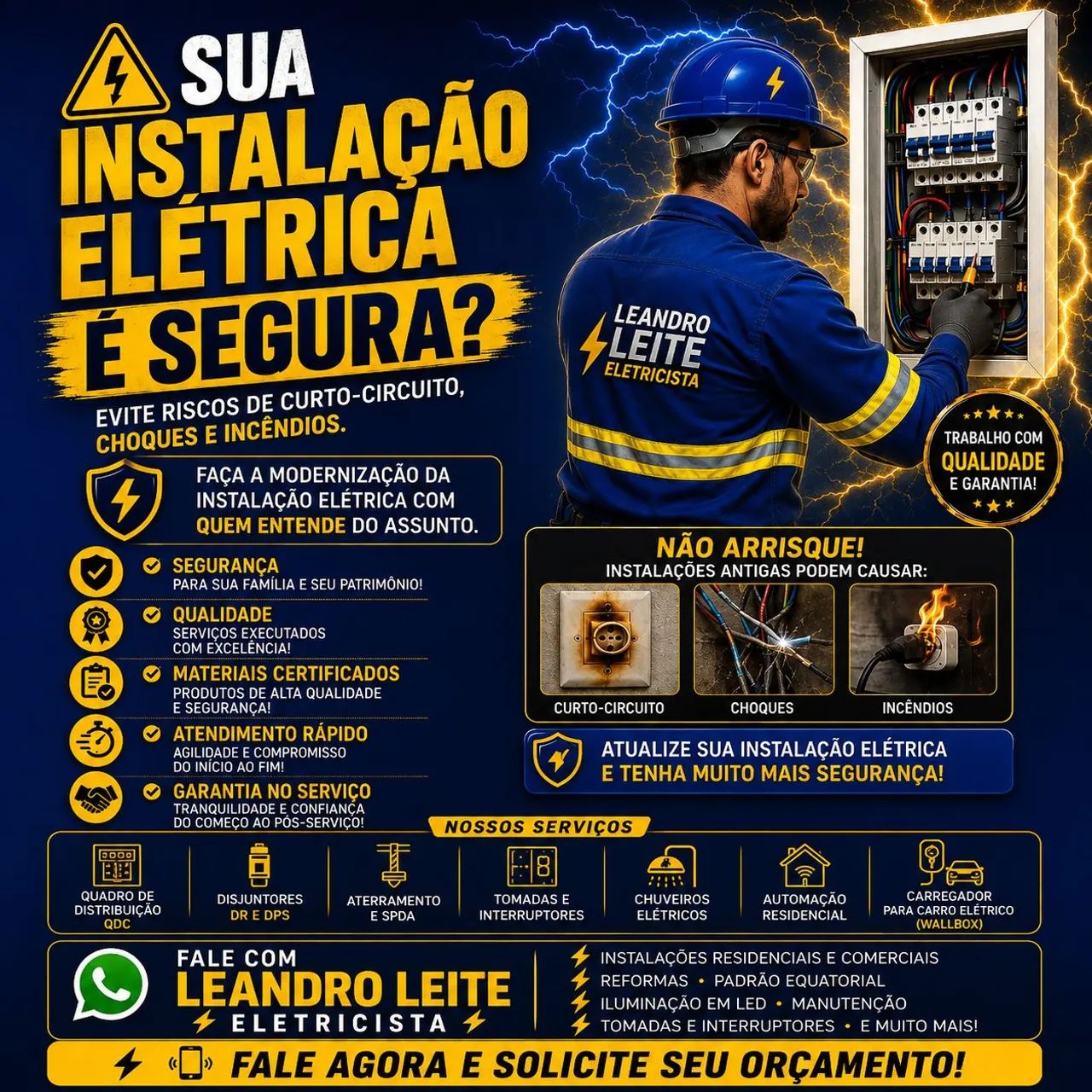 ELETRICISTA - LL ELETRIC SERVIÇOS ELÉTRICOS EM GERAL 