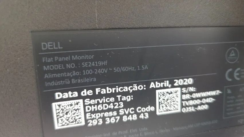 Monitor Full-hd Dell Se2419h De 24 Polegadas Usado Preto - Foto 4