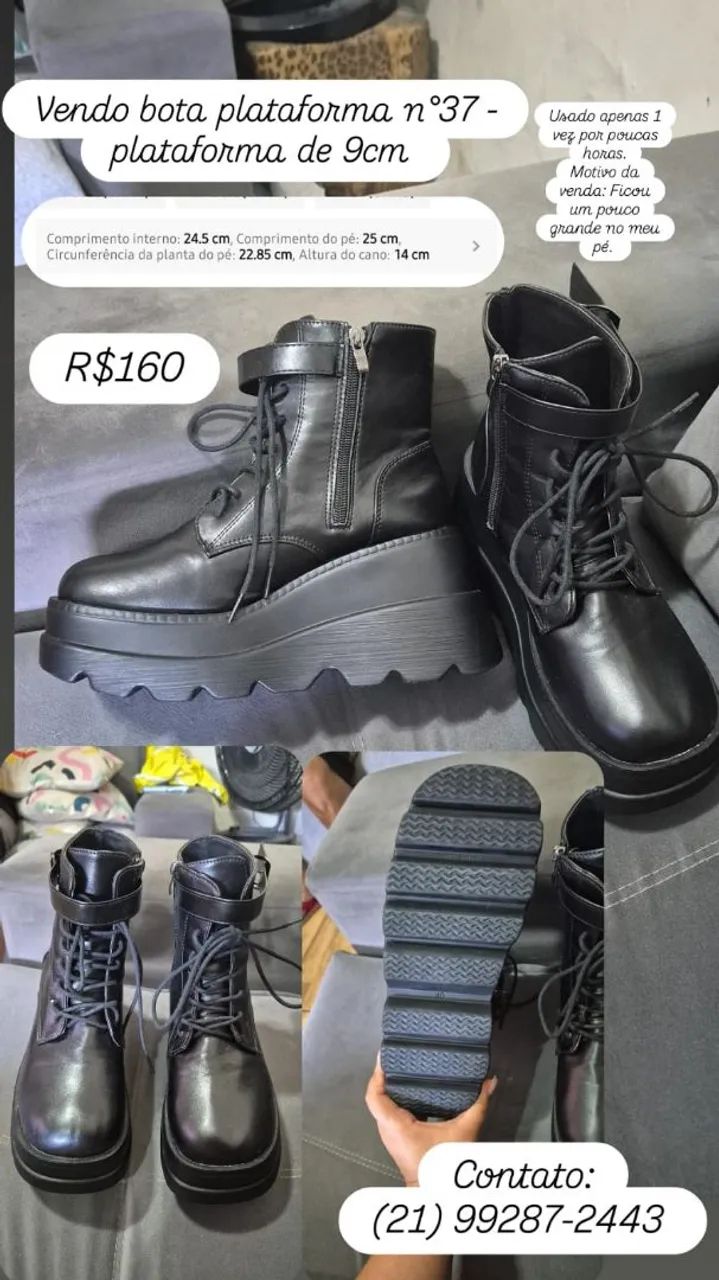 Bota plataforma tratorada