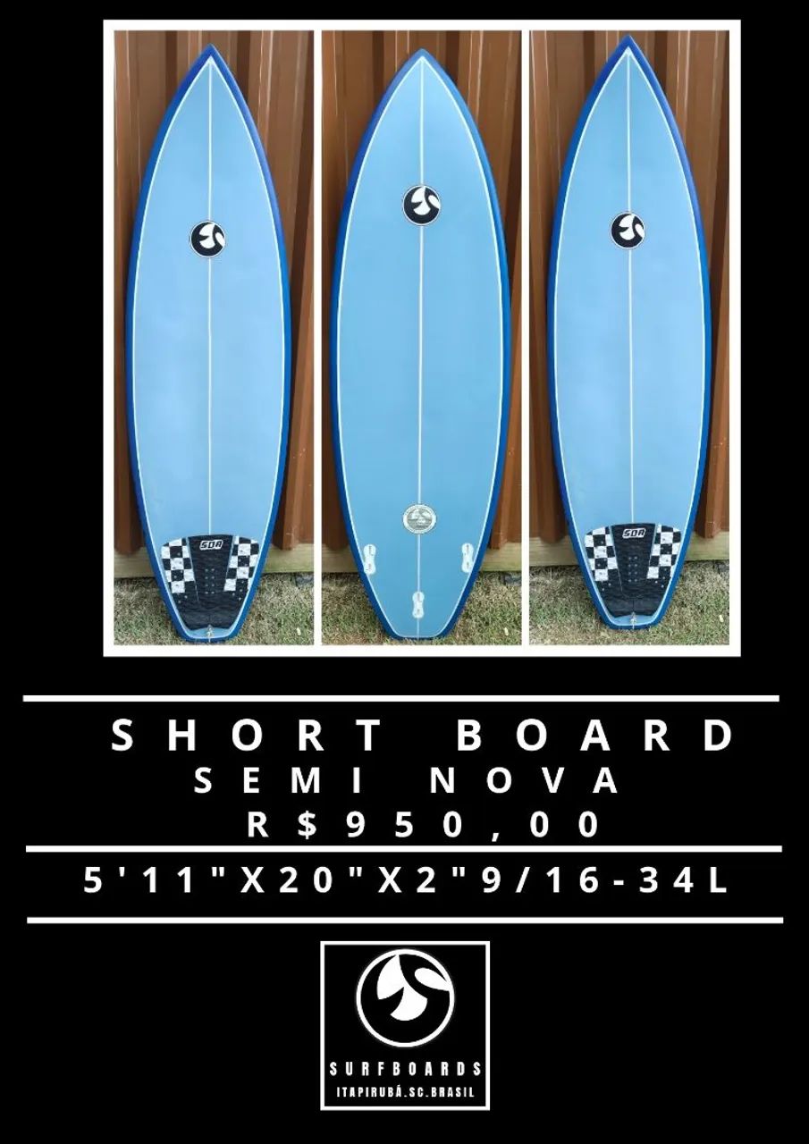 PRANCHA DE SURF SEMI NOVA 5'11" - 34L - Foto 2