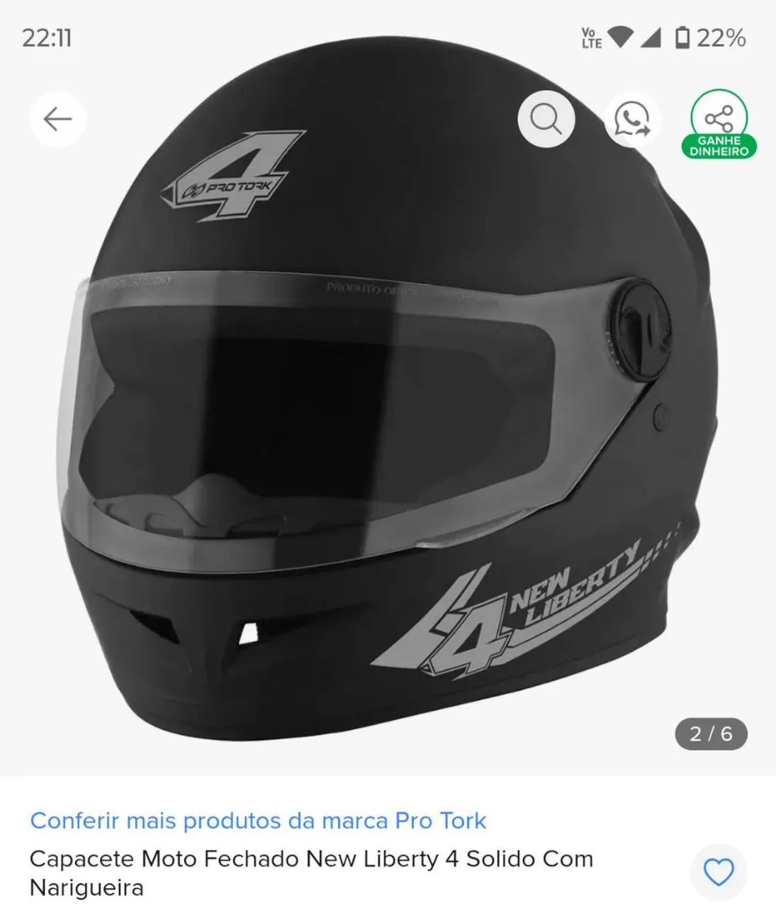 Vende - se capacete novo!