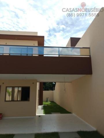 Casa duplex nova no centro do eusebio, 162 metros, 3 suítes, apenas 350 mil pra fechar - Foto 3