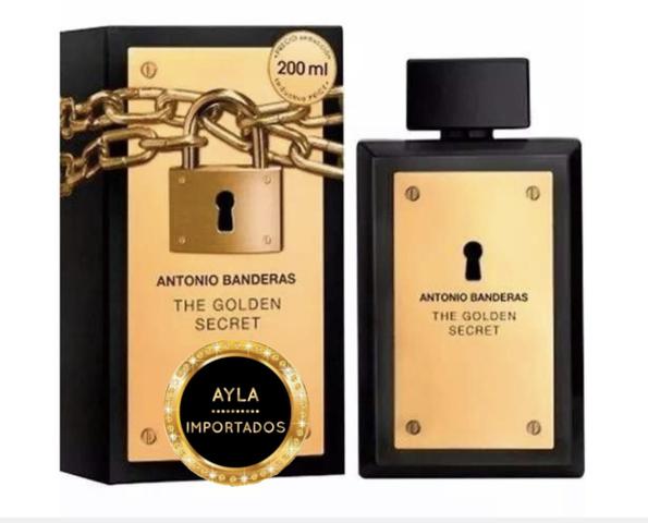 3 x R$: 49,66 Perfume 200ml Antonio Banderas The Golden Secret