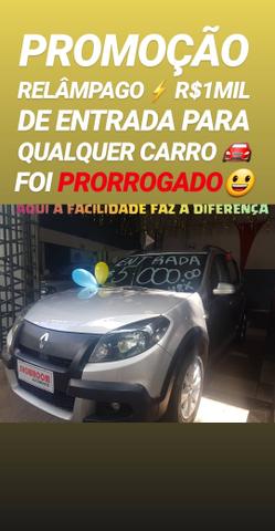Super SHOWROOM!! R$1MIL DE ENTRADA(SANDERO STEPWAY 1.6 2012)