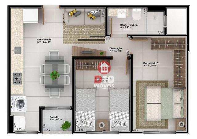 Apartamento à venda - Boa Vista - Cocal do Sul/SC - Foto 6