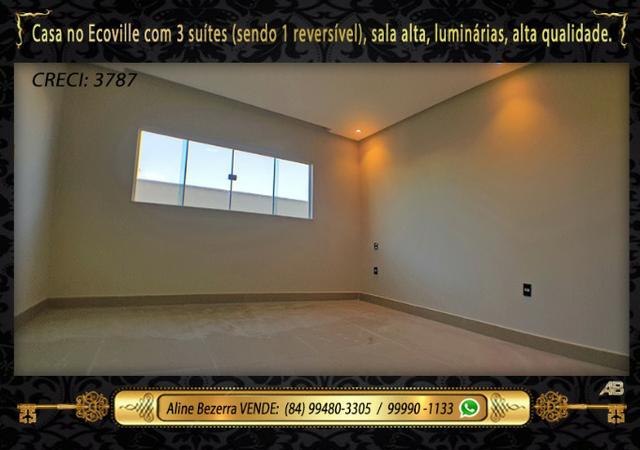 Financia, casa com 3 suítes no Ecoville, sombra, alta qualidade, venha conhecer - Foto 13