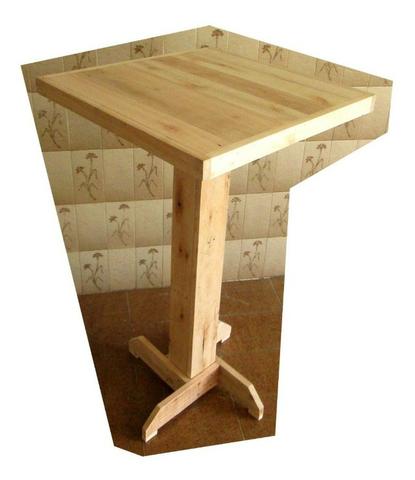 Mesa Tipo Bistrô De Pinus Com 4 Banquetas (Kit Promocional) Sucesso de Vendas - Foto 4