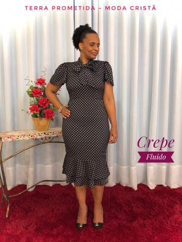 Vestido Crepe Seda Fluido - Foto 5