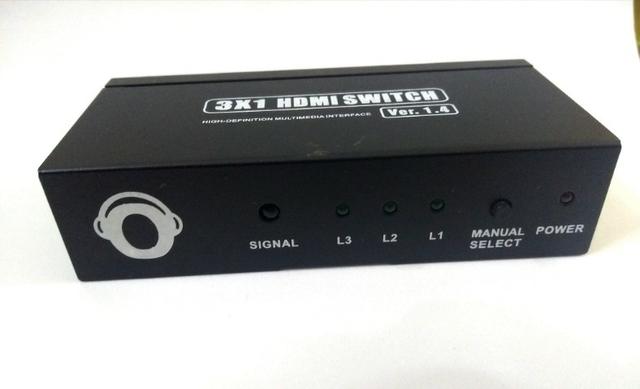 3x1 -Triplicador de Hdmi Spllitter Cabo Hdmi 1x3 Divisor Full Hd 1.4 3d Hub - Foto 3
