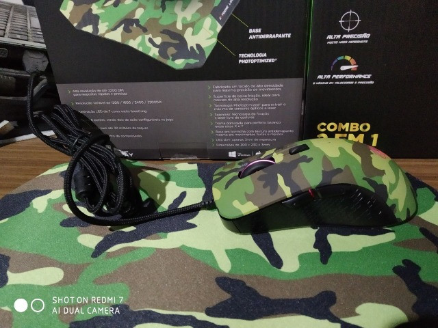 Kit Mouse Gamer 3.200 Dpi + Mouse Pad - Foto 4