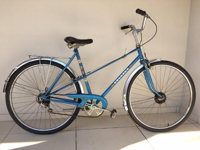 Bicicleta Peugeot - Aro 26 - Azul - Ótimo Estado - Antiga - Foto 3