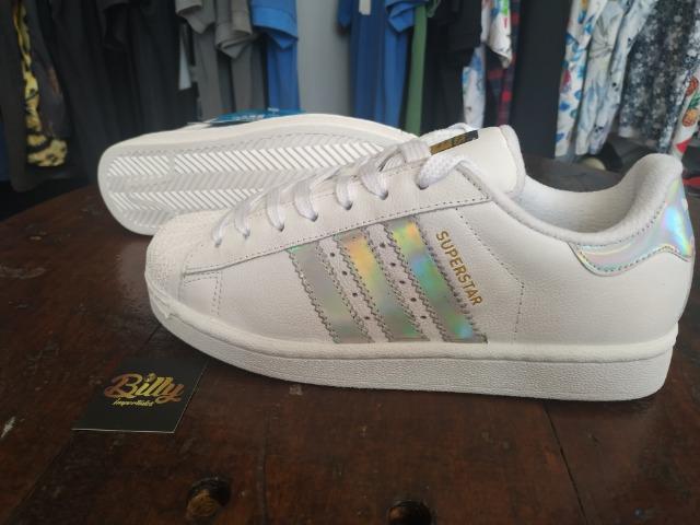 adidas superstar branco com prata