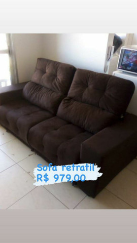 Sofá retrátil "sem taxa de entrega"