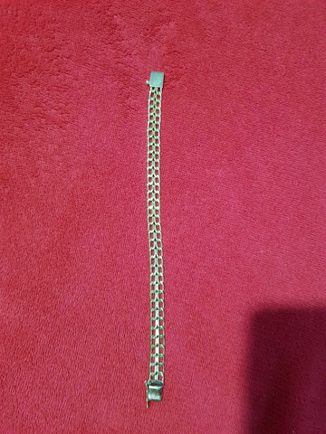 Pulseira de ouro 18g.