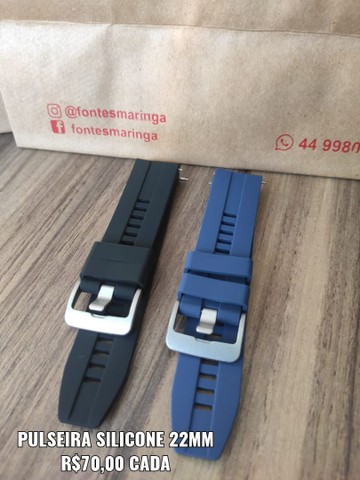 Pulseira Silicone para Amazfit GTR e outros de 22mm