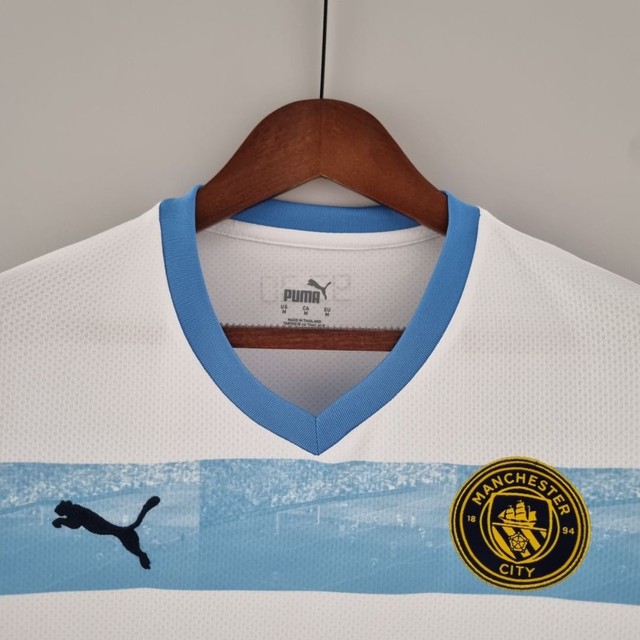 Camisa Manchester City edição especial Aguero 2022 Torcedor Puma Masculino - Azul/Branco  - Foto 4