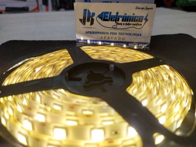 Fita de Led Amarela/Branca 3000k 5m  - Foto 3