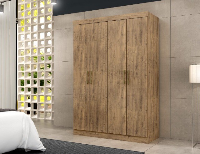 Guarda Roupa Paris 4 Portas 100% MDF - Foto 2