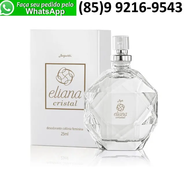 Perfume Eliana Cristal Colônia Feminino Miniatura Jequiti 25ml para Mulher