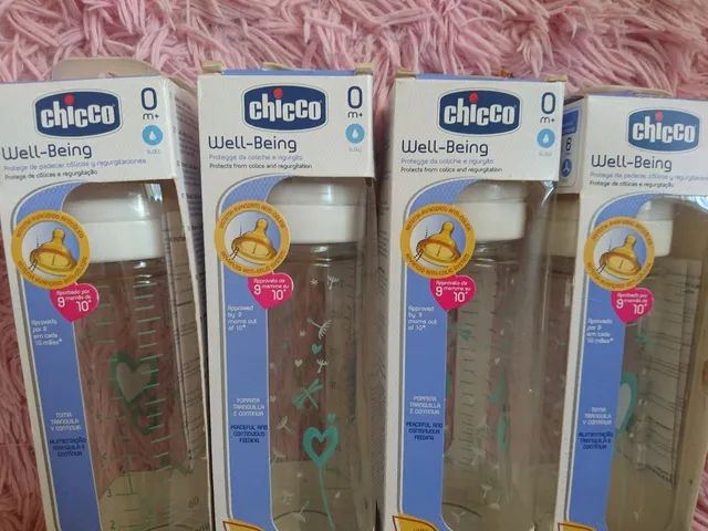 Kit com duas Mamadeira De Vidro Chicco  - Foto 3