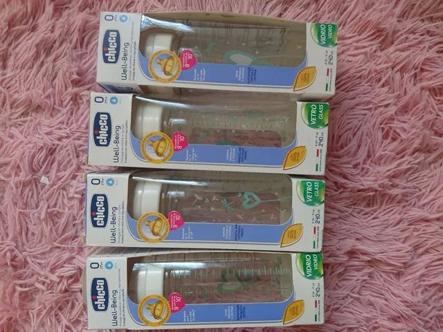 Kit com duas Mamadeira De Vidro Chicco  - Foto 2