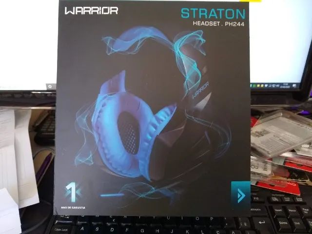 Headset Gamer Warrior Straton USB 2.0 Stereo LED Azul - PH244