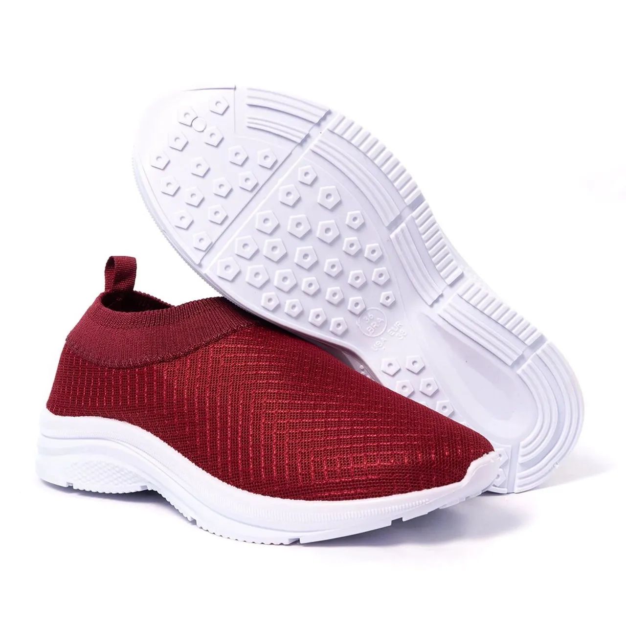 Tênis Meia Feminino Liso - Foto 5