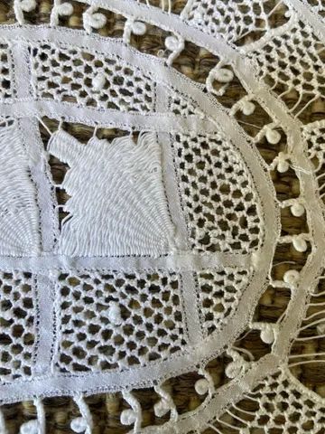 Conjunto de paninhos renda renascença  - Foto 3
