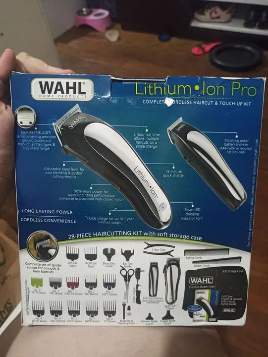 Máquina de Cortar Cabelo Wahl Lithium Ion Pro - Nova - Foto 2